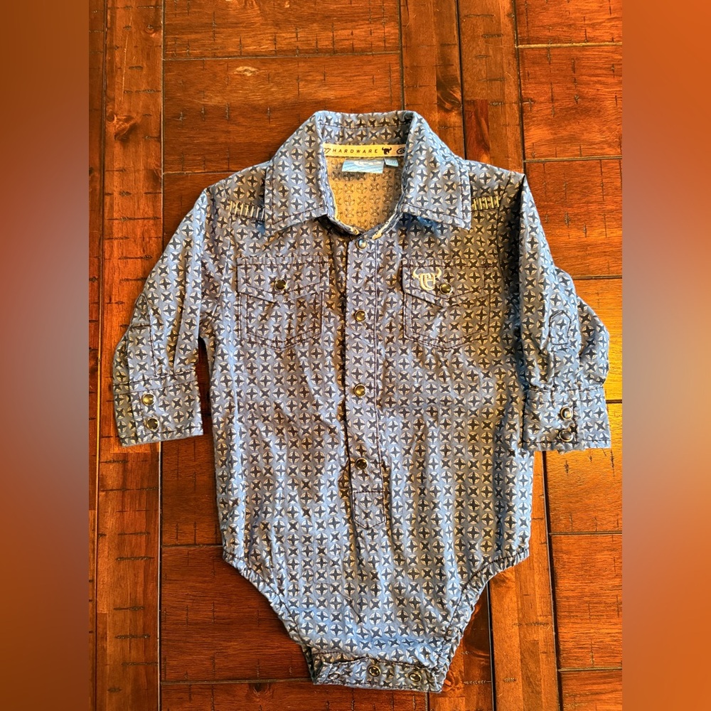 Cowboy Hardware 6 Month Cotton Onesie